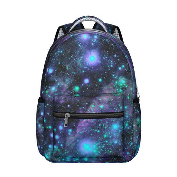 Galaxy Nebula Cosmic Students Backpack Space Geek Celestial Design, Lightweight and Durable Outer Space School Bag for Student and Student