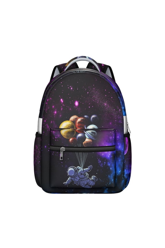 Galaxy Nebula Cosmic Students Backpack Space Geek Celestial Design, Lightweight and Durable Outer Space School Bag for Student and Student