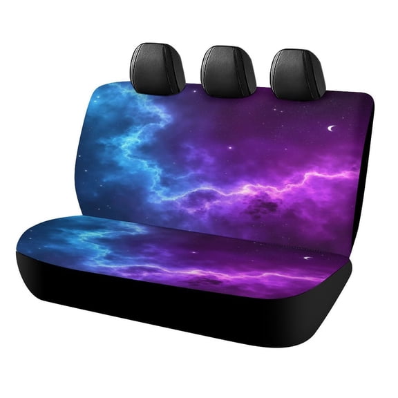 Galaxy Nebula Dream-1 Car Rear Seat Cover, Suitable for Automobiles SUV、 General Motors Back Seat Protectors for Cars, Trucks