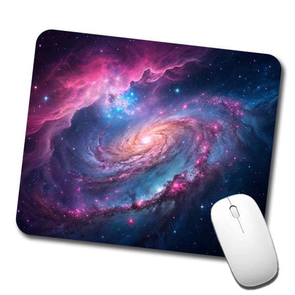 Galaxy Nebula Outer Space Colorful Mouse Pad Low Profile Gaming Mat