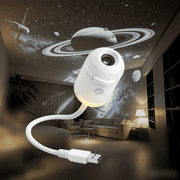 Galaxy Night Light Projector,2-In-1 Galaxy Projector with 3 Sliding Projection Films,360  Adjustable USB Starry Sky Night Light Projector with Adjustable Brightness for Car and Bedroom Decoration