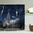 thumbnail image 1 of Galaxy Night Starry Sky Bath Curtain Large Size 240x180 Bathroom Shower Curtain Waterproof Polyester Fabric Shower Curtains, 1 of 5