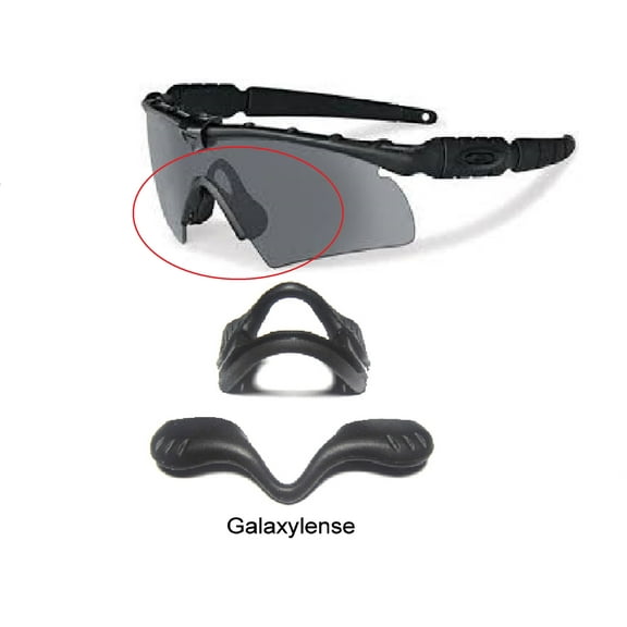 Galaxy Nose Pad Rubber Kits For Oakley Si Ballistic M Frame 2.0 Z87 Sunglasses Black Color