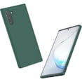 thumbnail image 1 of Galaxy Note 10 (2019) Case, Silky-Soft Touch Full Body Protection Shockproof Cover Case with Soft Microfiber Lining Cushion Shockproof Cover for Galaxy Note10 6.3" Green, 1 of 13