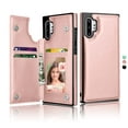 thumbnail image 1 of Galaxy Note 10 + 5G Wallet Card Holder Case, Galaxy Note 10 + 5G Leather Case, Njjex Leather Flip Wallet Card Holder Case Cover for Samsung Galaxy Note 10 + 5G 6.8", Rose Gold, 1 of 10