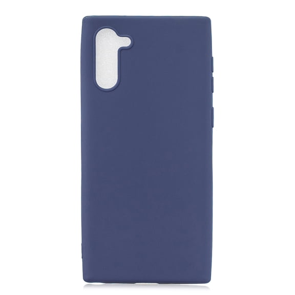 Galaxy Note 10 Case 6.3" 2019, Allytech Slim Fit Silicone Soft Rubber Shockproof Wireless Charging Support Shock-Absorption Bumper Defender Back TPU Cover for Samsung Galaxy Note 10, Darkblue
