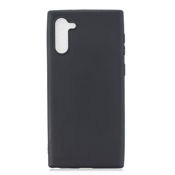 Galaxy Note 10 Case 6.3" 2019, Allytech Slim Fit Silicone Soft Rubber Shockproof Wireless Charging Support Shock-Absorption Bumper Defender Back TPU Cover for Samsung Galaxy Note 10, Black