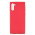 thumbnail image 1 of Galaxy Note 10 Case 6.3" 2019, Allytech Slim Fit Silicone Soft Rubber Shockproof Wireless Charging Support Shock-Absorption Bumper Defender Back TPU Cover for Samsung Galaxy Note 10, Red, 1 of 4