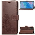 thumbnail image 1 of Galaxy Note 10+ Case 6.8", Note 10 Plus Wallet Case, Allytech PU Leather Slim Fit Shockproof Wireless Charging Anti-Fingerprint Bumper Wallet Cases Covers for Samsung Galaxy Note Plus,Brown, 1 of 1