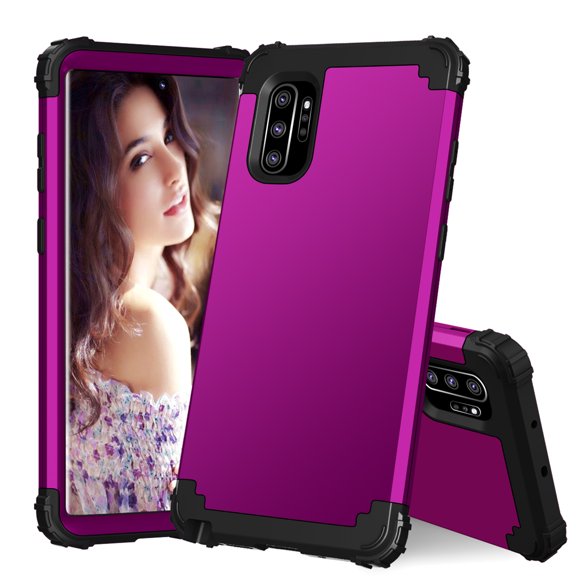 Galaxy Note 10+ Case, Dteck Full Body Heavy Duty Protection Shockproof Slim Fit Case Cover for Samsung Galaxy Note 10 Plus (2019 Release) Without Built-in Screen Protector, Deep Purple