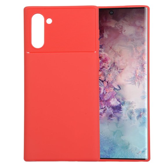 Galaxy Note 10 Case Silicone, Allytech Flexible Soft TPU Back Cover Support Wireless Charging Shockproof Bumper Protection for Samsung Galaxy Note 10 2019 6.3 Inch Cell Phone, Red