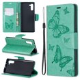 thumbnail image 1 of Galaxy Note 10 Cases Covers Wallet, Allytech Slim Fit Protective PU Leather Butterfly Embossed Kickstand Lightweight Shockproof Cards Slots Wallet Cover Case for Samsung Galaxy Note 10, Green, 1 of 8