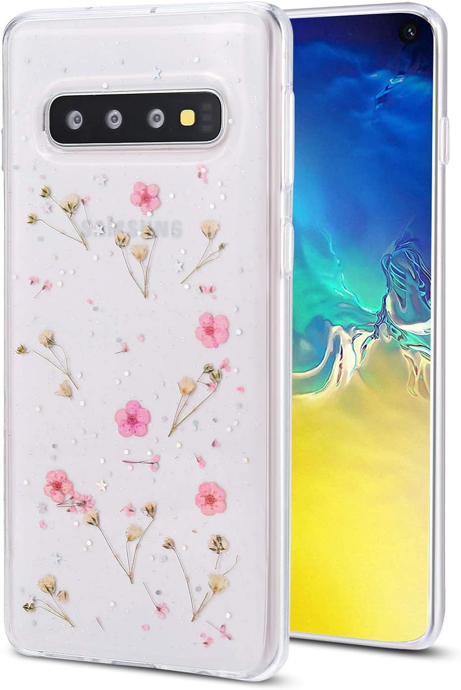 Amazon Galaxy Note 10 Clear Case Galaxy Note 10 Flower Case, Soft