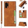 thumbnail image 1 of Galaxy Note 10 Plus Luxury PU Leather Case,Credit Card Holder,Cash Slots,Stand Function Soft TPU Back Wallet Case Flip Wrist Strap Multi-Function Case for Samsung Galaxy Note 10+ 6.8",Khaki, 1 of 16