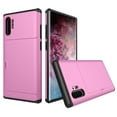 thumbnail image 1 of Galaxy Note 10+ Plus / Note 10 Plus 5G Case Wallet, Allytech Dual Layer Credit Card Holder Sliding Shockproof Bumper Protection Case Cover for Samsung Galaxy Note 10 Plus / Note 10 Plus 5G,Pink, 1 of 5