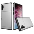 thumbnail image 1 of Galaxy Note 10+ Plus / Note 10 Plus 5G Case Wallet, Allytech Dual Layer Credit Card Holder Sliding Shockproof Bumper Protection Case Cover for Samsung Galaxy Note 10 Plus / Note 10 Plus 5G,Silver, 1 of 5