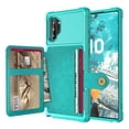 thumbnail image 1 of Galaxy Note 10 Plus Wallet Case, Shockproof Rubber Card Holder Wallet PU Leather Back Phone Case Kickstand Protective Scratch Hybrid Bumper Shell for Samsung Galaxy Note 10 Plus 6.8 inch, Green, 1 of 7