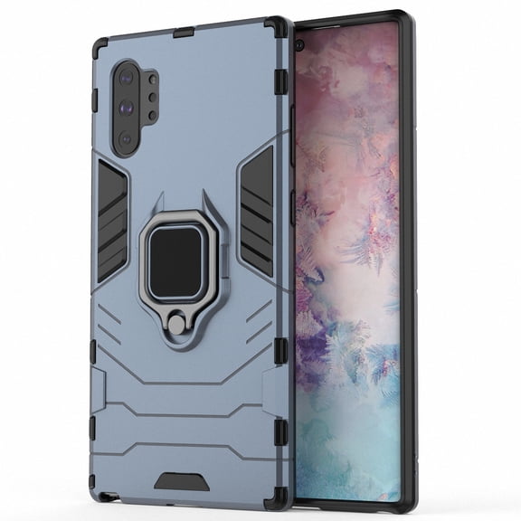 Galaxy Note 10 Pro Case, Allytech Kickstand Feature Ring Holder Design Heavy Duty Defender Full Protective Drop Proof Cases Covers for Samsung Galaxy Note 10 Pro, Navy