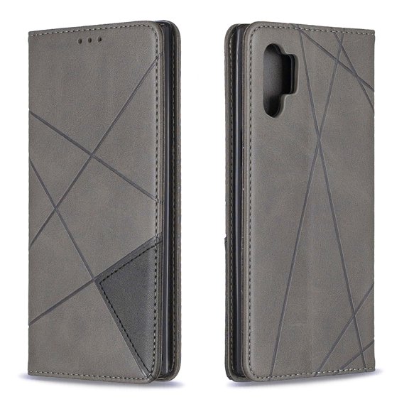 Galaxy Note 10 Pro Wallet Case, Allytech Slim Fit Folio Flip Stand Shockproof Full Protective Cards Cash Holder Magnetic Book Style Wallet Case Cover for Samsung Galaxy Note 10 Pro, Gray