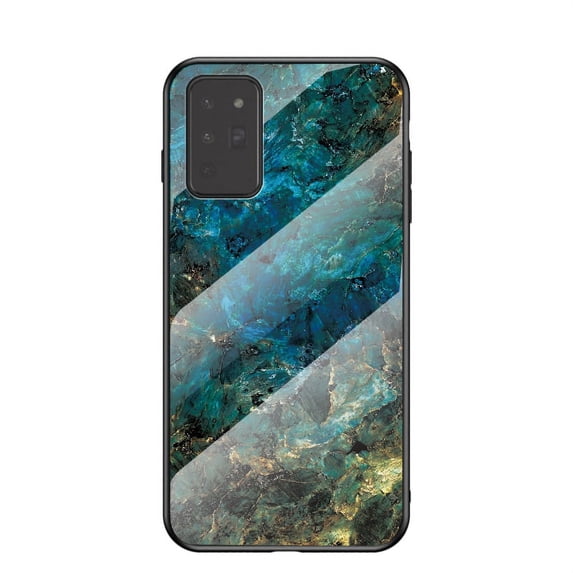 Galaxy Note 20 Back Cover, Allytech Tempered Back Cover Case Shock-Absorption Anti-scratch Bumper Wireless Charging Support Case for Samsung Galaxy Note 20, Marble