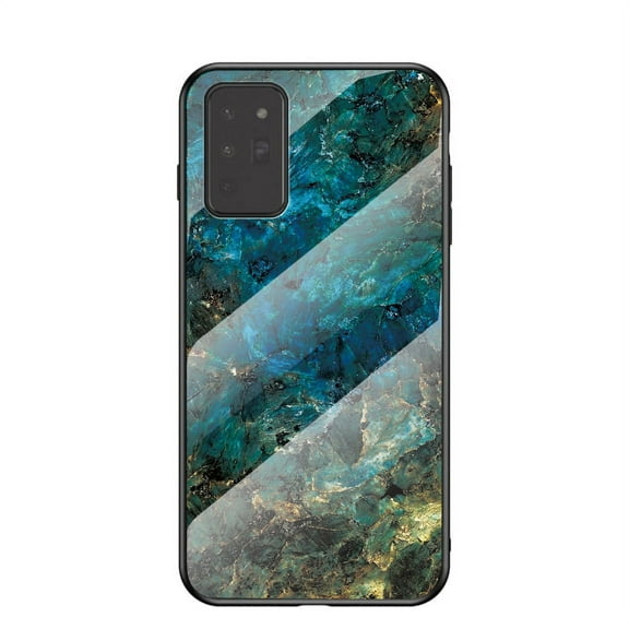 Galaxy Note 20 Back Cover, Allytech Tempered Back Cover Case Shock-Absorption Anti-scratch Bumper Wireless Charging Support Case for Samsung Galaxy Note 20, Marble