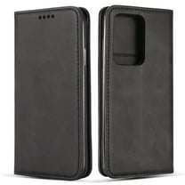 Galaxy Note 20 Case, Allytech PU Leather Folding Stand Shock-Absorption Credit Cards Slots Wallet Case Drop Protection Bumper TPU Back Cover Case for Samsung Galaxy Note 20, Black