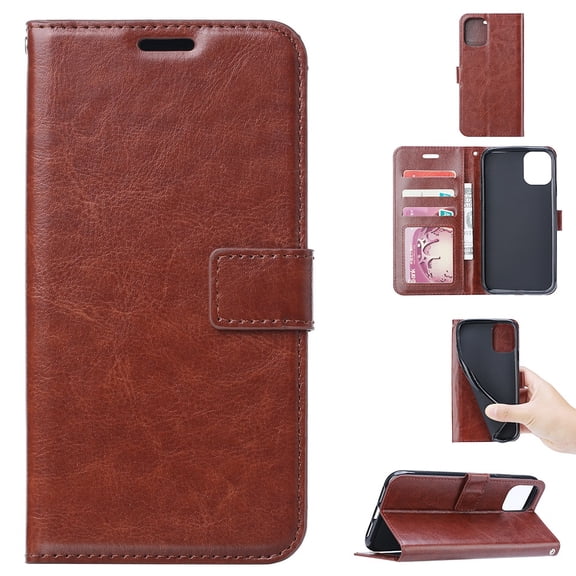 Galaxy Note 20 Case, Allytech Premium PU Leather Stand Credit Cards Slots Wallet Case Folio Flip Cover TPU Inner Shockproof Mangetic Closure Retro Case for Samsung Galaxy Note 20,Brown