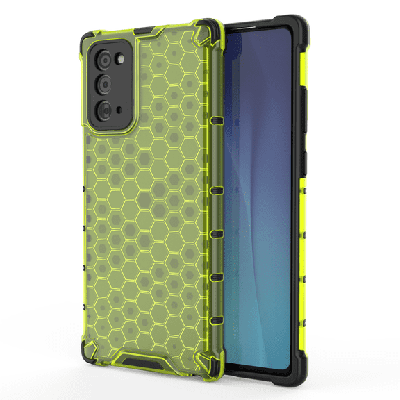 Galaxy Note 20 Case, Allytech Super Thin Shell Wireless Charging Support Scratch Resistant Shock-Absorption Bumper Silicone TPU Back Cover Case for Samsung Galaxy Note 20, Green