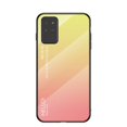 thumbnail image 1 of Galaxy Note 20 Case, Allytech Tempered Glass Pattern Back+TPU Frame Hybrid Shell Slim Gradient Color Anti-scratch Shockproof Cover Case for Samsung Galaxy Note 20, Yellow, 1 of 1