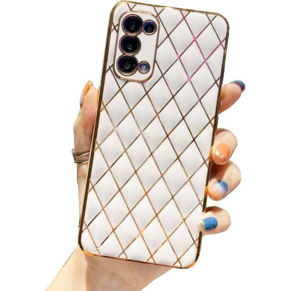 for Galaxy Note 20 Case Cute Luxury Glitter Sparkle Plating Phone Case for Women Girls Full Camera Lens Protection Shockproof Edge Bumper TPU Protective Cover Case for Samsung Galaxy Note 20 5G-White