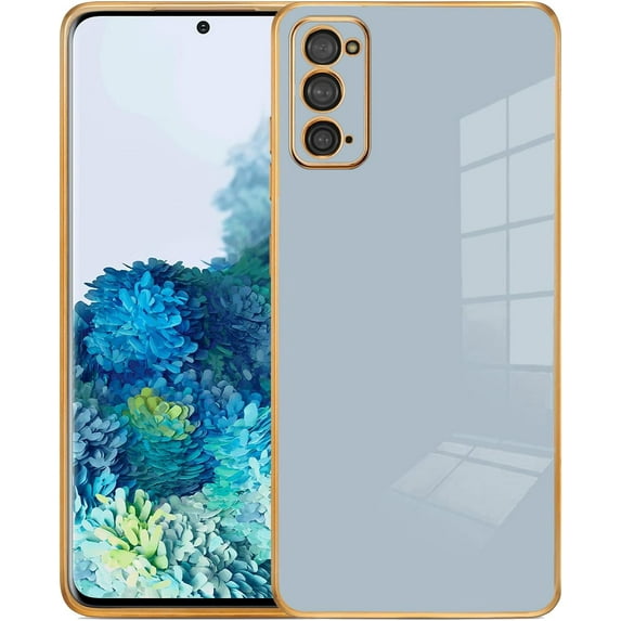 Galaxy Note 20 Case, Designed for Electroplated Samsung Galaxy Note 20 4G/5G Phone Case, Case Soft TPU Protective Shockproof Flexible Samsung Galaxy Note 20 Case 6.7 inch,Celestial Blue