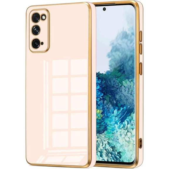 Galaxy Note 20 Case, Designed for Electroplated Samsung Galaxy Note 20 4G/5G Phone Case, Case Soft TPU Protective Shockproof Flexible Samsung Galaxy Note 20 Case 6.7 inch，Pink