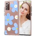 thumbnail image 1 of for Galaxy Note 20 Case, Floral Pattern Shockproof Protection Phone Cover, Silicone Protector Funda para Samsung Note 20 Transparent Flexible Sleek Durable Case, 1 of 14