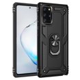 thumbnail image 1 of Galaxy Note 20 Case with Ring Holder Kickstand, Allytech Silicone Hard PC Shock Absorption Ring Holder Kickstand Anti-scratch Bumper Case Cover for Samsung Galaxy Note 20, Black, 1 of 6