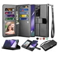 thumbnail image 1 of for Galaxy Note 20 Ultra 5G Wallet Case, Note 20 Ultra Cases, Njjex [9 Card Slots] PU Leather ID Credit Holder Folio Flip [Detachable] Kickstand Magnetic Phone Cover, 1 of 5