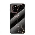 thumbnail image 1 of Galaxy Note 20 Ultra Back Cover, Allytech Tempered Back Cover Case Shock-Absorption Anti-scratch Bumper Wireless Charging Support Case for Samsung Galaxy Note 20 Ultra, Gold Marble, 1 of 8