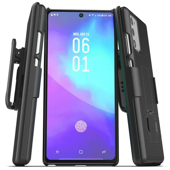 Galaxy Note 20 Ultra Belt Clip Case (2020 Duraclip) Slim Cover With Holster For Samsung Note 20 Ultra Phone - Black