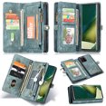 thumbnail image 1 of Galaxy Note 20 Ultra Case, Allytech Premium PU Leather Flip Stand Zipper Multiple Cards Slots Magnetic Closure Detachable Back Cover Wallet Pocket Case for Samsung Galaxy Note 20 Ultra, Green, 1 of 8