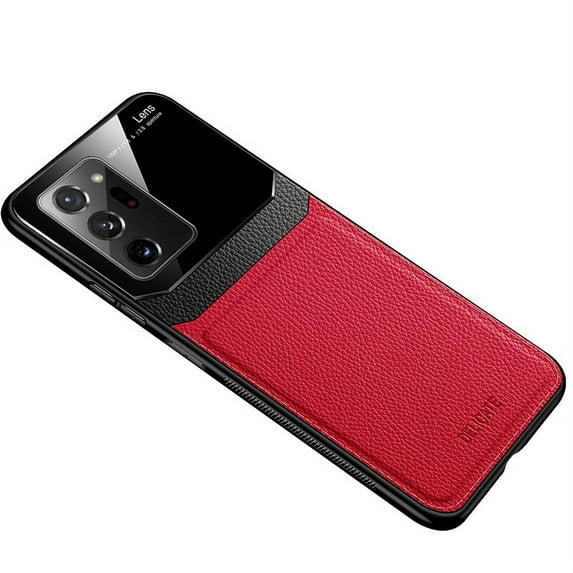 Galaxy Note 20 Ultra Case, Allytech Premium PU Leather Slim Thin Luxury Anti-slip Scratch Resistant Heavy Duty Protective Shockproof Back Cover Case for Samsung Galaxy Note 20 Ultra, Red