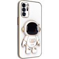 thumbnail image 1 of Galaxy Note 20 Ultra Case Cute Plating 3D Astronaut Hidden Kickstand Holder Case Soft TPU Bumper Shockproof Protective Cover Phone Case for Samsung Galaxy Note 20 Ultra 6.9"-White, 1 of 9