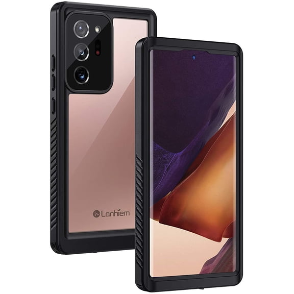 Galaxy Note 20 Ultra Case, IP68 Waterproof Dustproof Shockproof Case with Built-in Screen Protector, Full Body Sealed Underwater Protective Cover for Samsung Note 20 Ultra 6.9 inch, Black