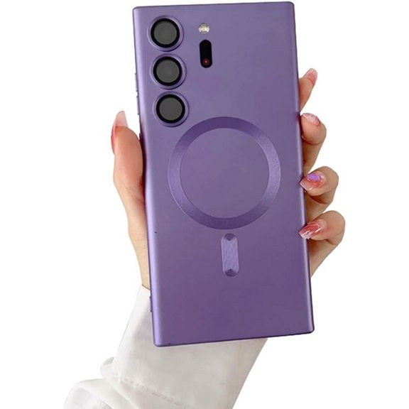 Galaxy Note 20 Ultra Case  [Support Magsafe Charger] Wireless Anti-Scratch Shockproof Full Camera Protection Slim Silicon Phone Cover Case for Samsung Galaxy Note 20 Ultra 6.9"-Purple