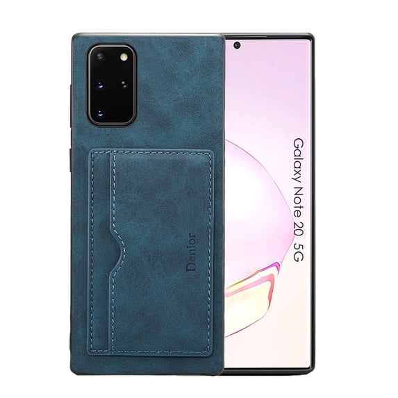 Galaxy Note 20 Ultra Wallet Case, Allytech PU Leather Slim Shell Back Cover Credit Cards Holder Kickstand Anti-scratch Shockproof Anti-slip Wallet Case Cover for Samsung Galaxy Note 20 Ultra, Blue