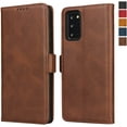 thumbnail image 1 of Galaxy Note 20 Wallet Case,Premium PU Leather Flip Folio Case with Card Slot,Stand Holder and Magnetic Snap TPU Shockproof Interior Protective Case for Samsung Galaxy Note 20 5G,6.7" Brown, 1 of 14