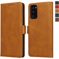 thumbnail image 1 of Galaxy Note 20 Wallet Case,Premium PU Leather Flip Folio Case with Card Slot,Stand Holder and Magnetic Snap TPU Shockproof Interior Protective Case for Samsung Galaxy Note 20 5G,6.7" Khaki, 1 of 14