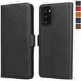 thumbnail image 1 of Galaxy Note 20 Wallet Case,Premium PU Leather Flip Folio Case with Card Slot,Stand Holder and Magnetic Snap TPU Shockproof Interior Protective Case for Samsung Galaxy Note 20 5G,6.7" Black, 1 of 14