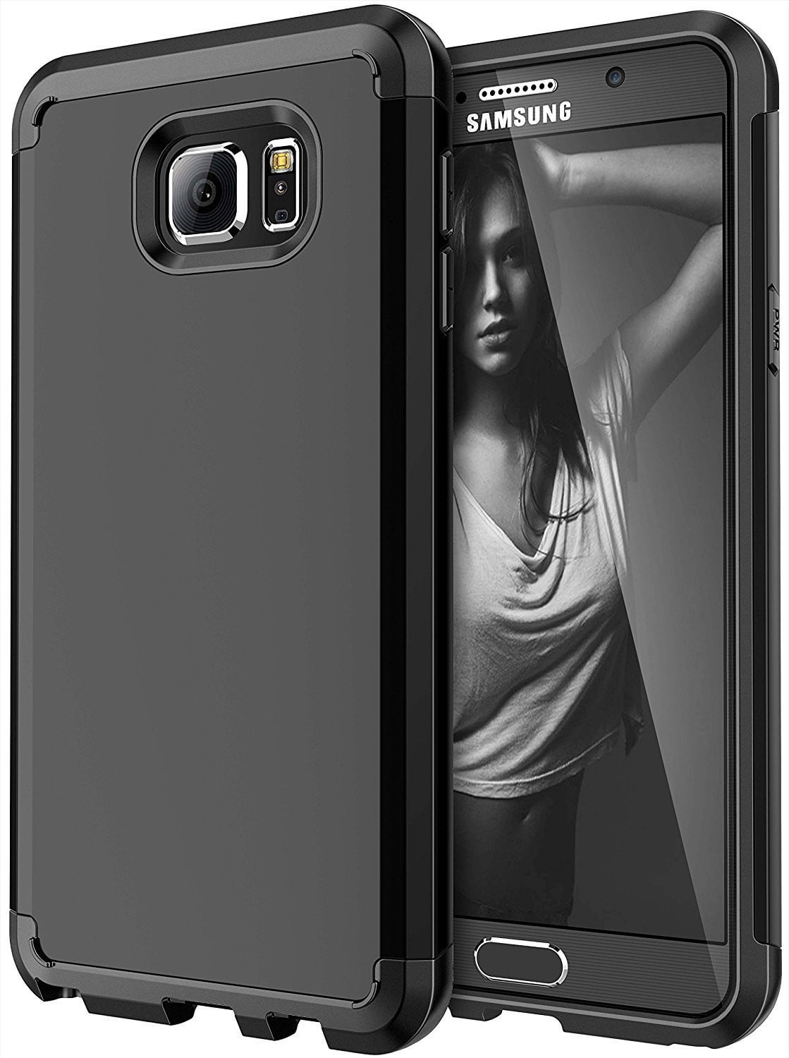 Galaxy Note 5 Case, Slim Hybrid Dual Layer [Shock Resistant] Case Cover ...