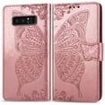 thumbnail image 1 of Galaxy Note 9 Case, Galaxy Note 9 Wallet Folio Case Magnetic Closure RFID Blocking Card Slots Kickstand Shockproof Protection Case for Samsung Galaxy Note 9, Rosegold, 1 of 8