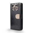 thumbnail image 1 of Galaxy Note 9 Wallet Case, Flip Kickstand Case Shiny PU Leather Sparkle Rhinestone Bling Flip Sparkle Wallet Case Card Slots Cash Holder Wrist Strap Case for Samsung Galaxy Note 9 2018 (WBL Black), 1 of 3