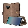 thumbnail image 1 of Galaxy Note 9 wallet case, Mignova Folio case with card slot and detachable magnetic hard case for Samsung Galaxy note 9 case 2018(Brown), 1 of 9